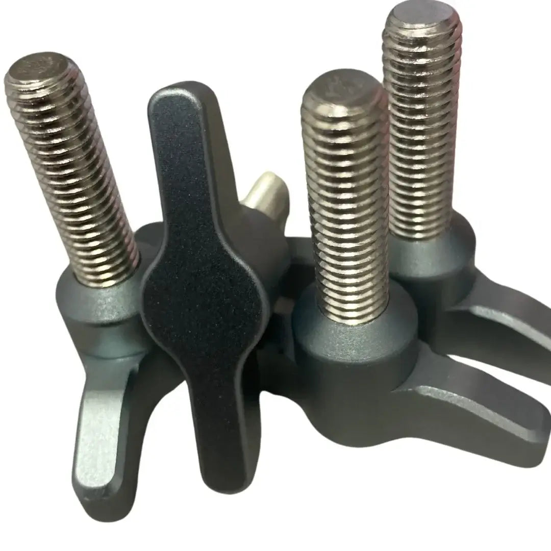 Hydrofoil Wingscrews M8 25mm custom silver wingscrews set of 4 for foilboards