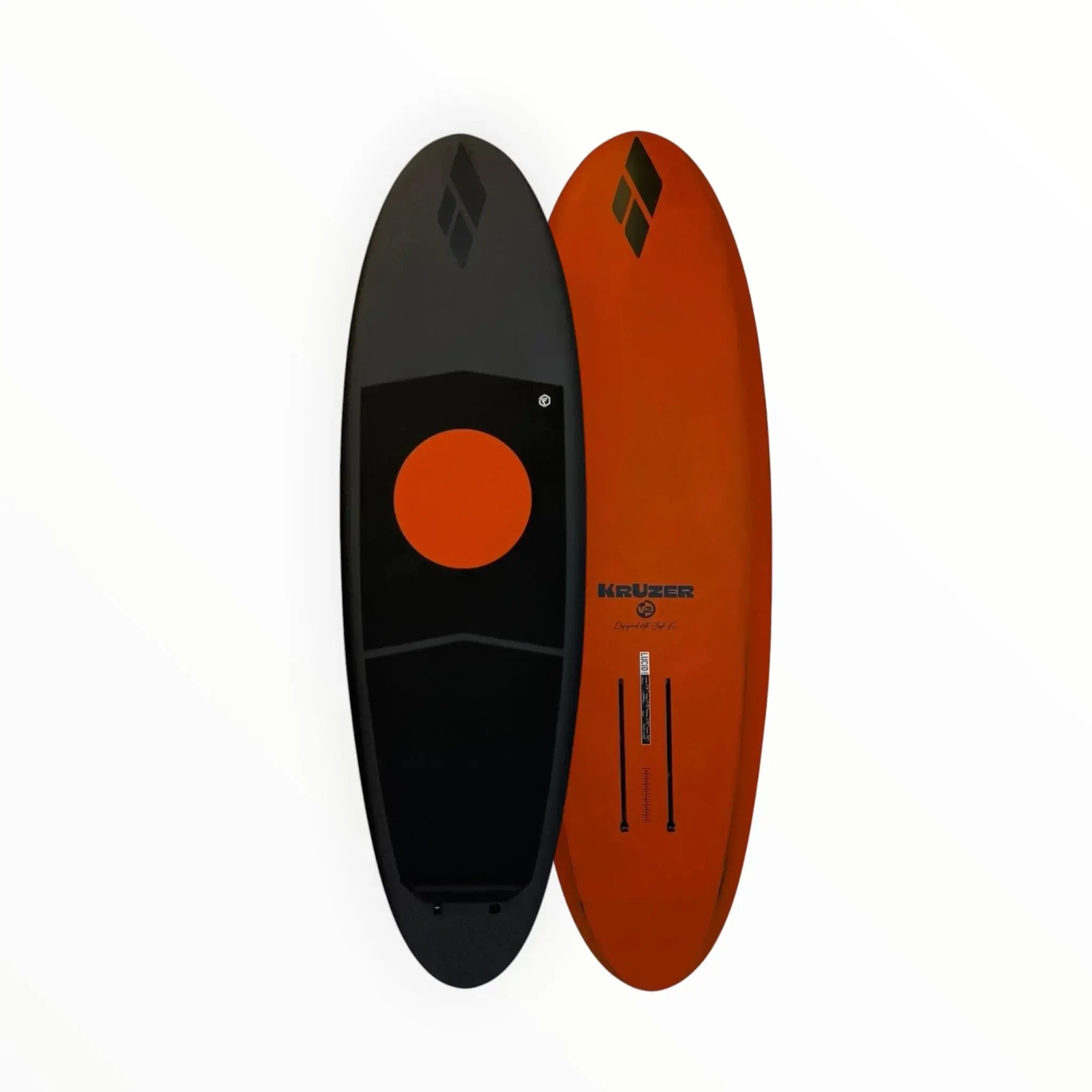 Amos Shapes KrUzer V2 - Pro 5’3” - 28.5L | Mid Length Foilboard carbon deck orange base