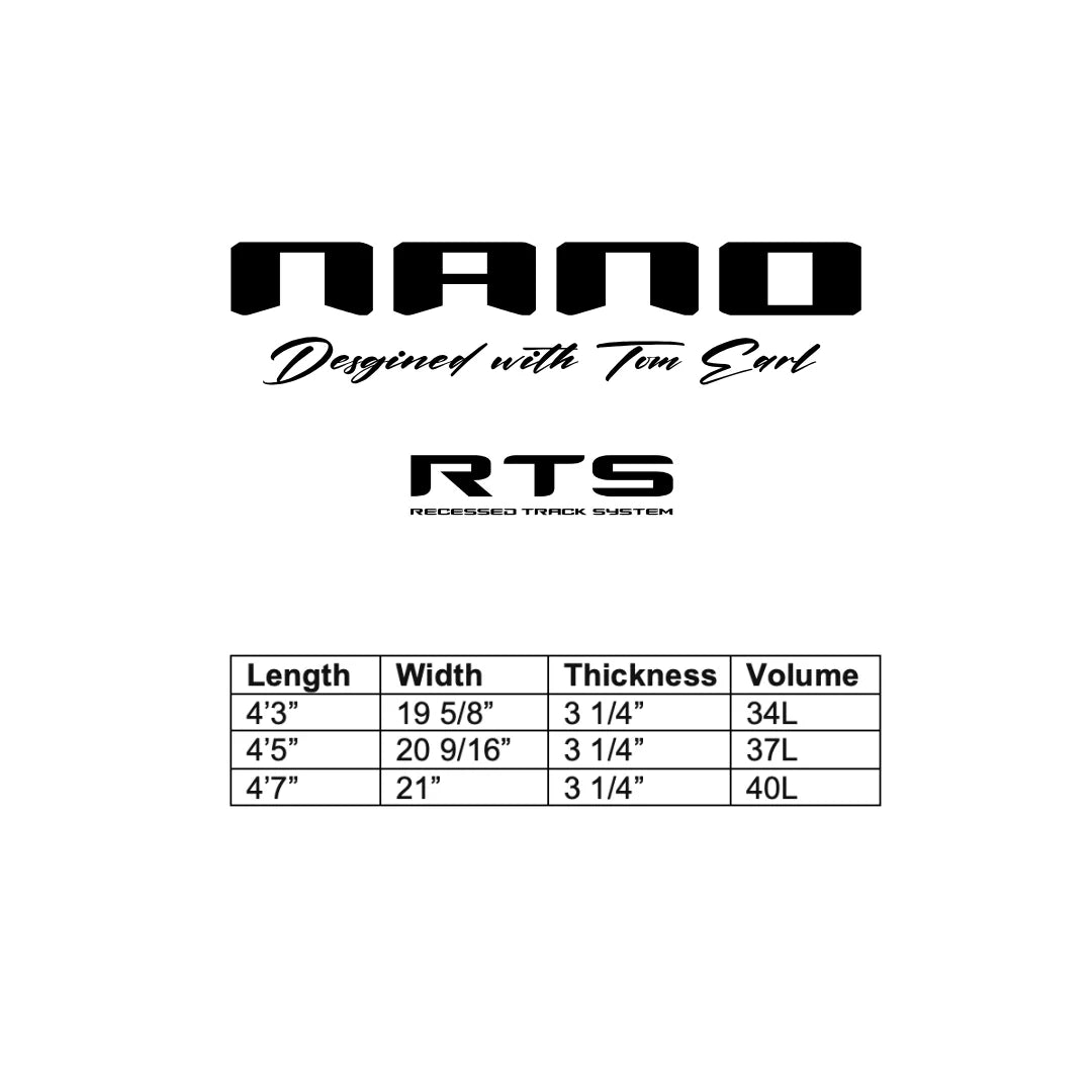 Nano RTS 4'7" 21" 3 1/4" - 40L | Chop Tail Electric Assist Board