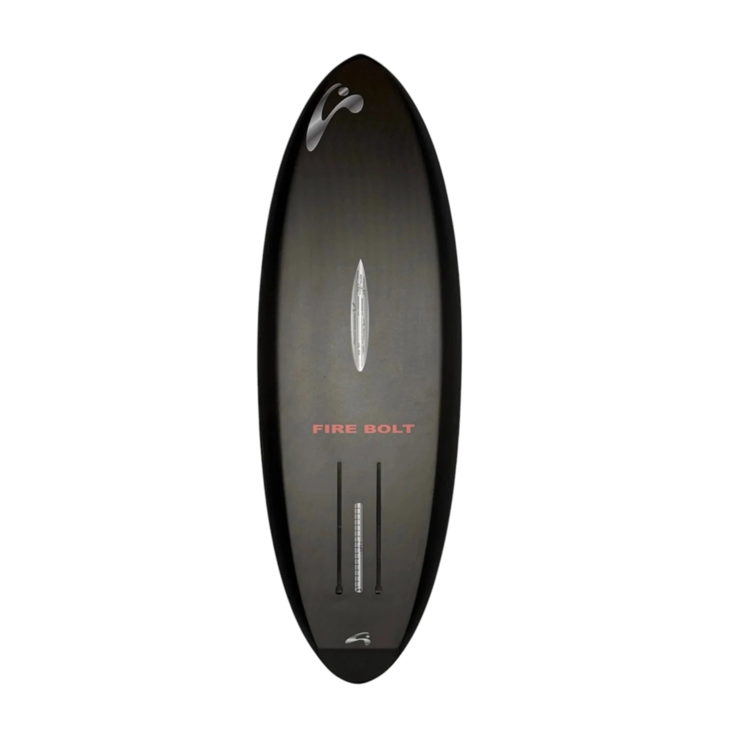Fire Bolt 4’10 bottom view – Amundson Customs foilboard