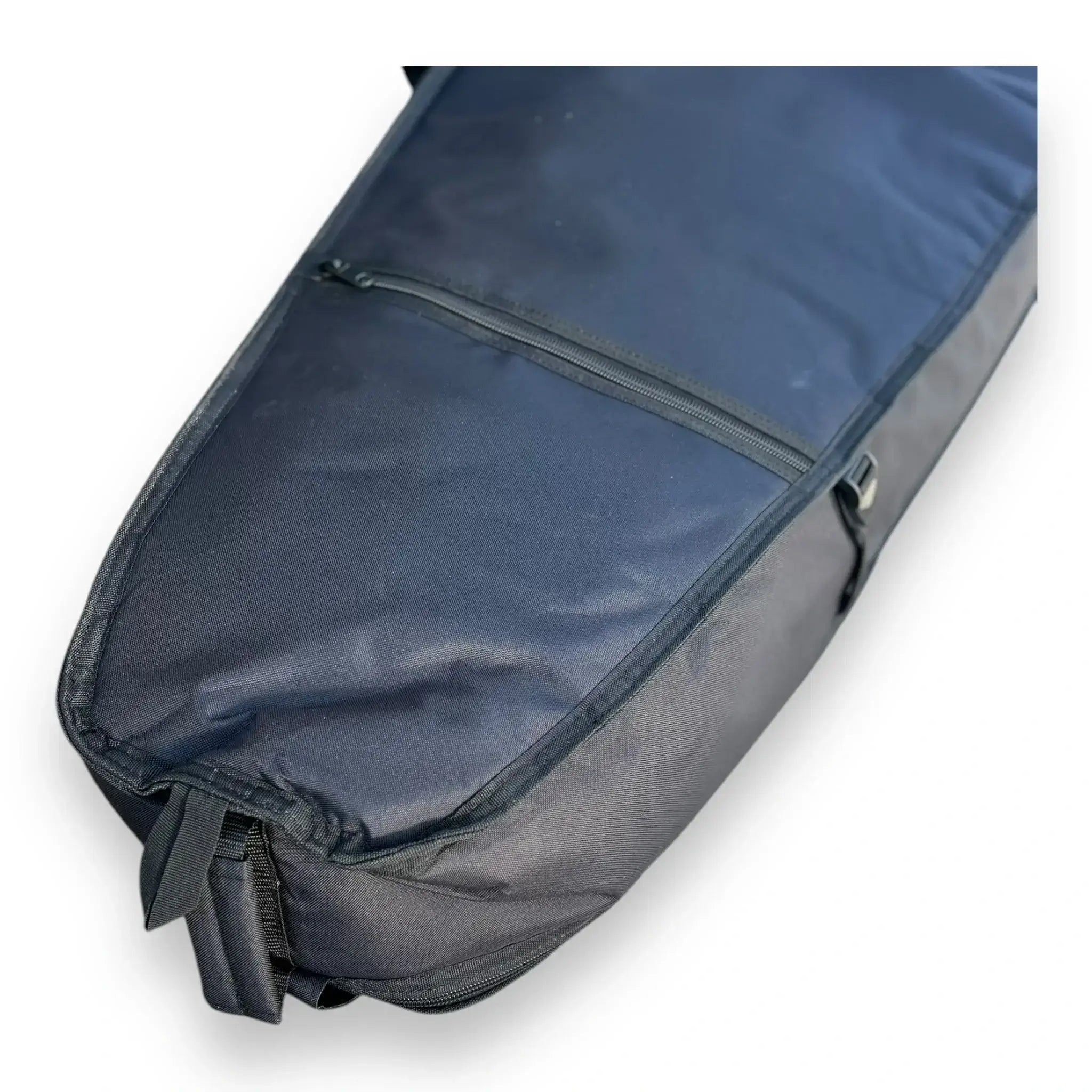 Close-up of top zip on downwind SUP bag