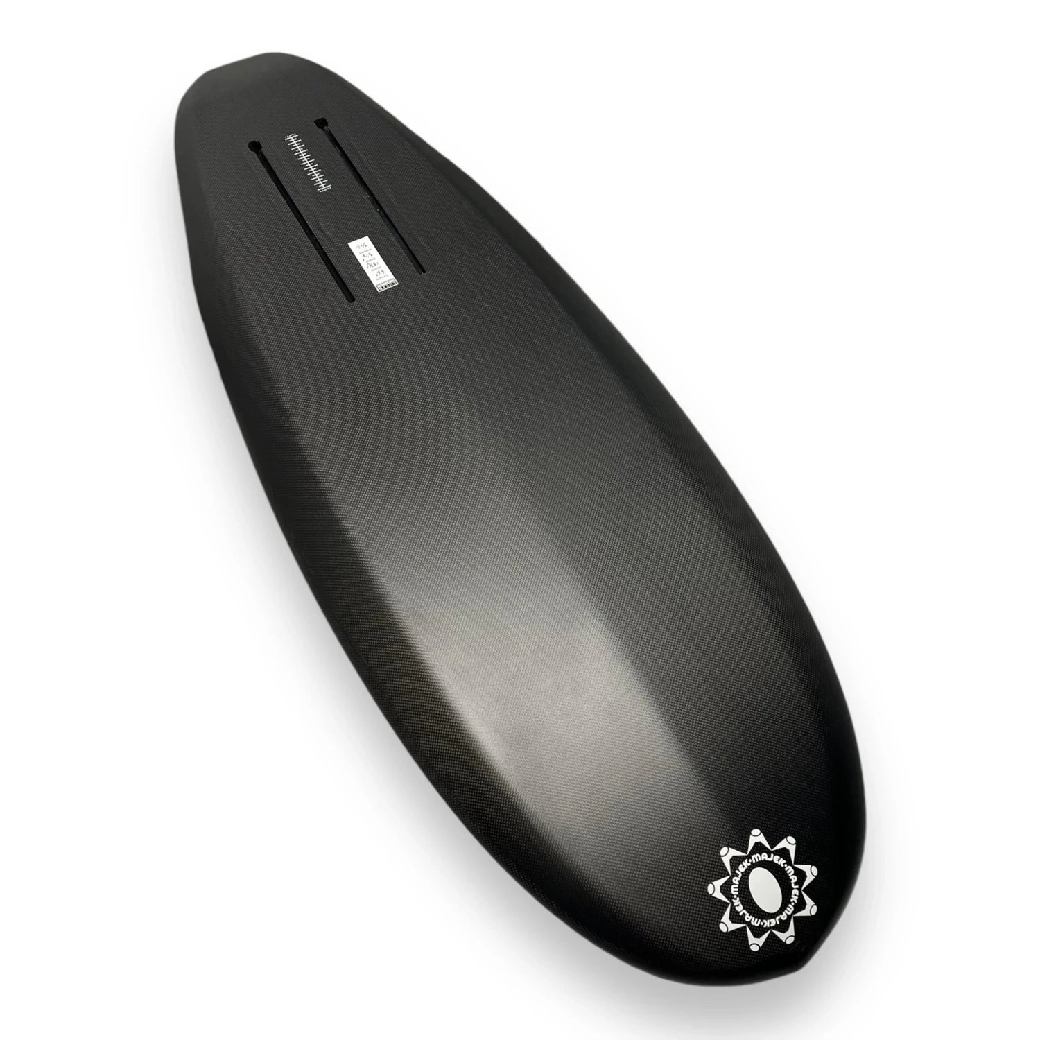 Apex angled bottom view – Majek prone foilboard by Glenn Pang