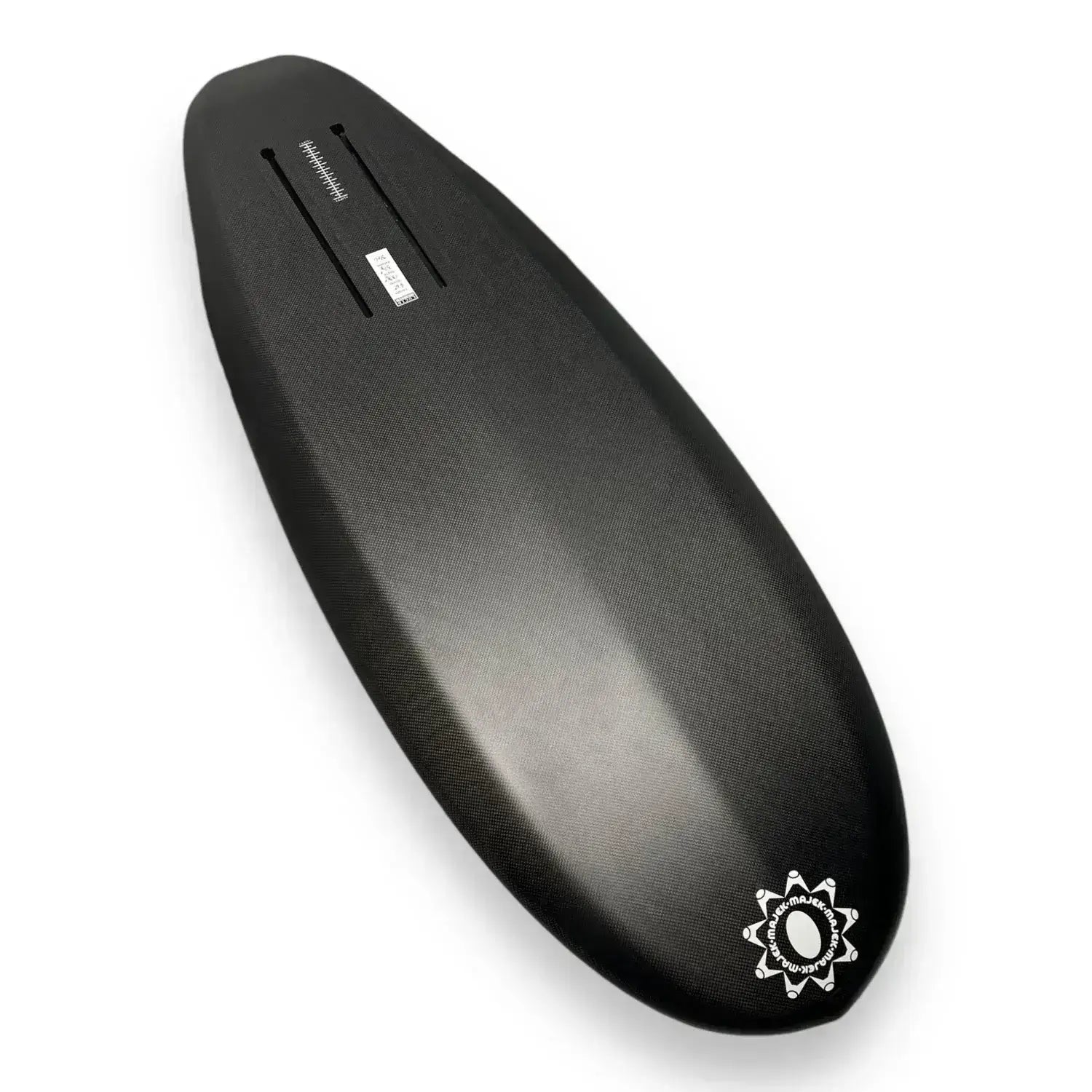 Apex angled bottom view – Majek prone foilboard by Glenn Pang