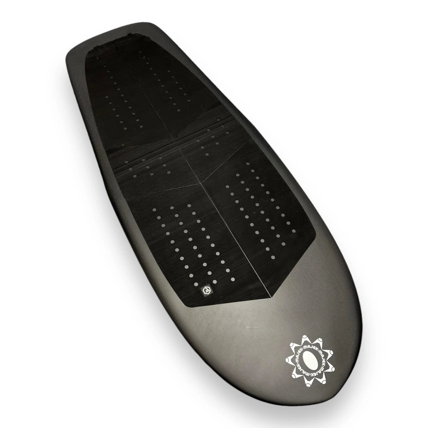 Cadabra angled view – Majek prone foilboard by Glenn