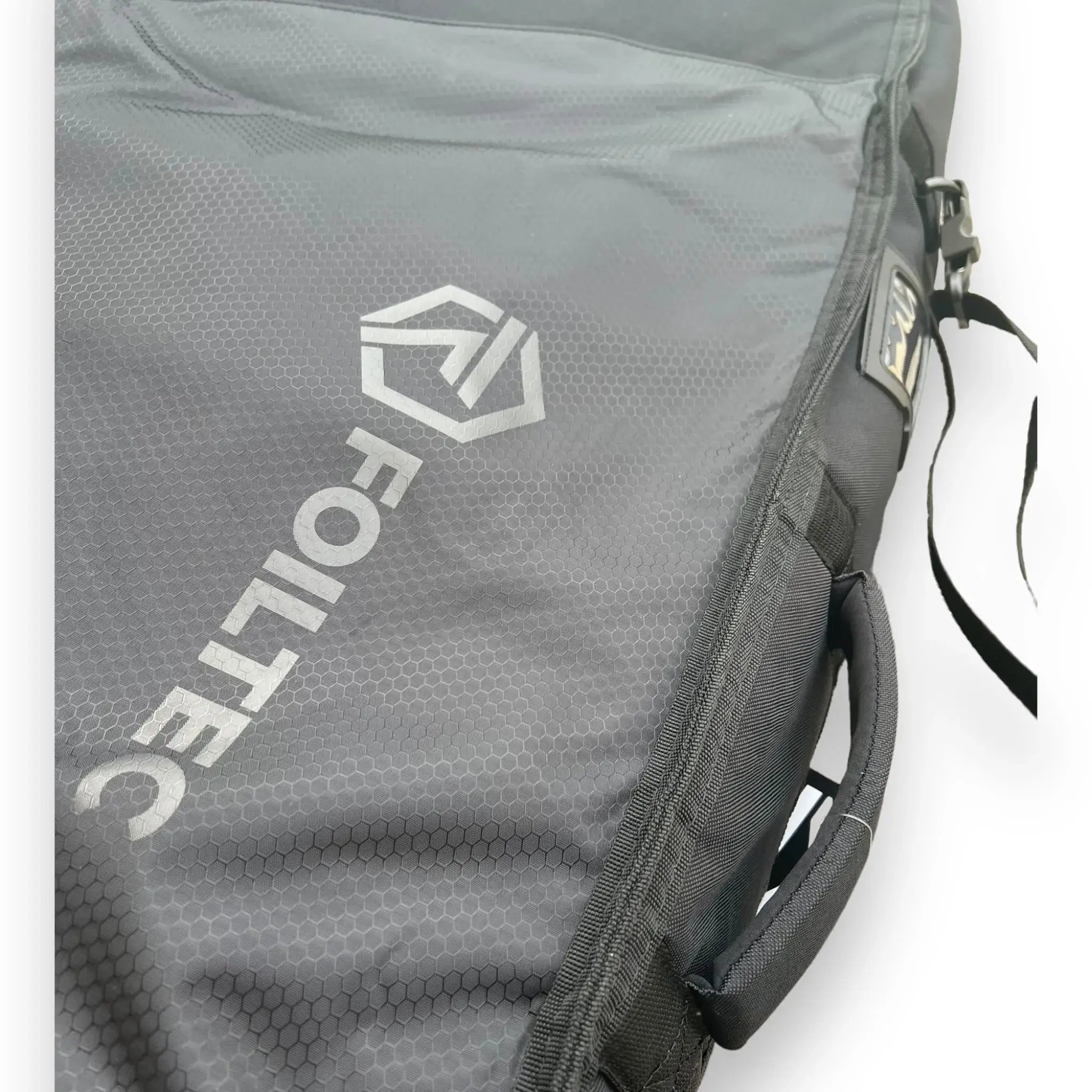 Close-up of padded handle