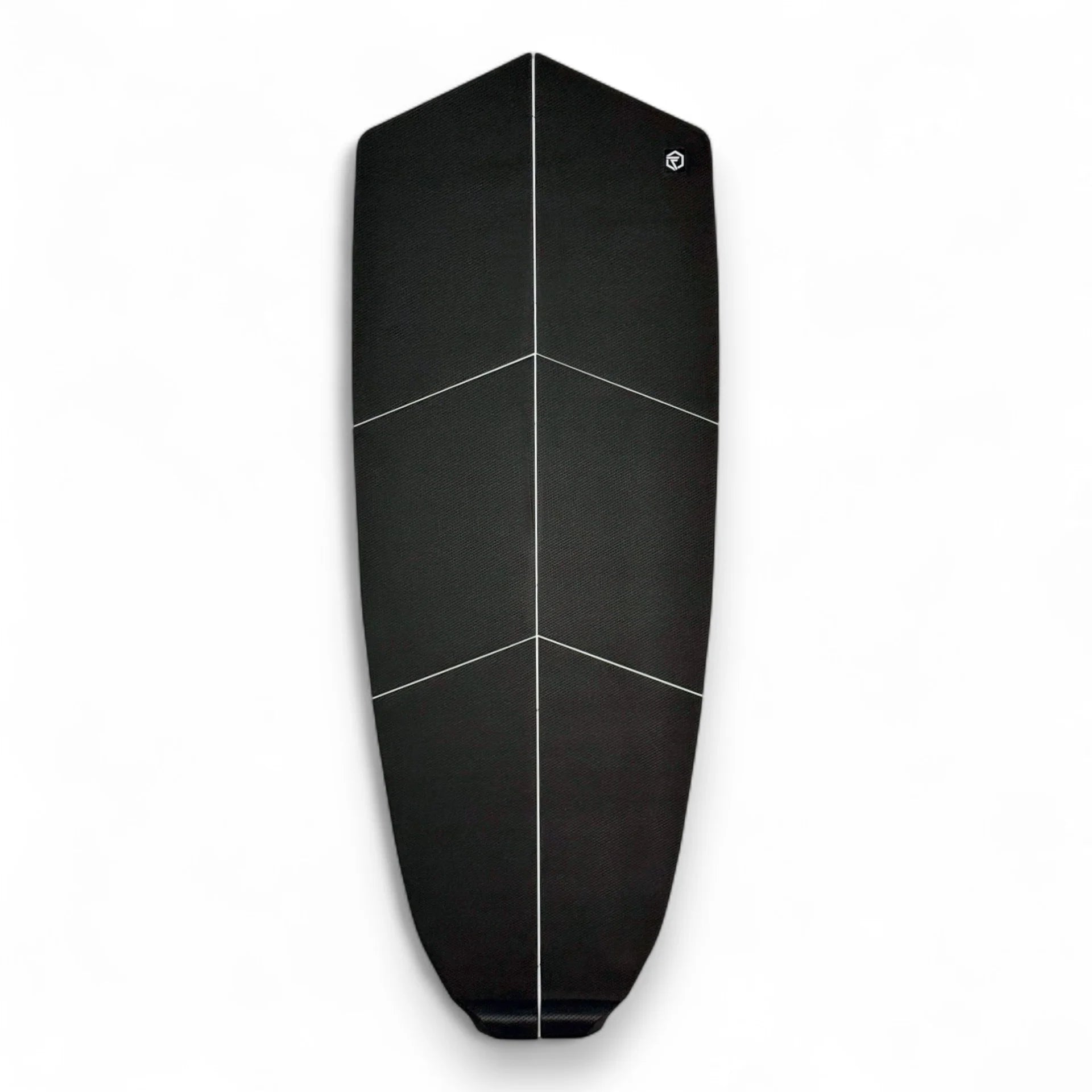 Top view of Foil Tec wide moulded EVA traction pad for SUP foilboards