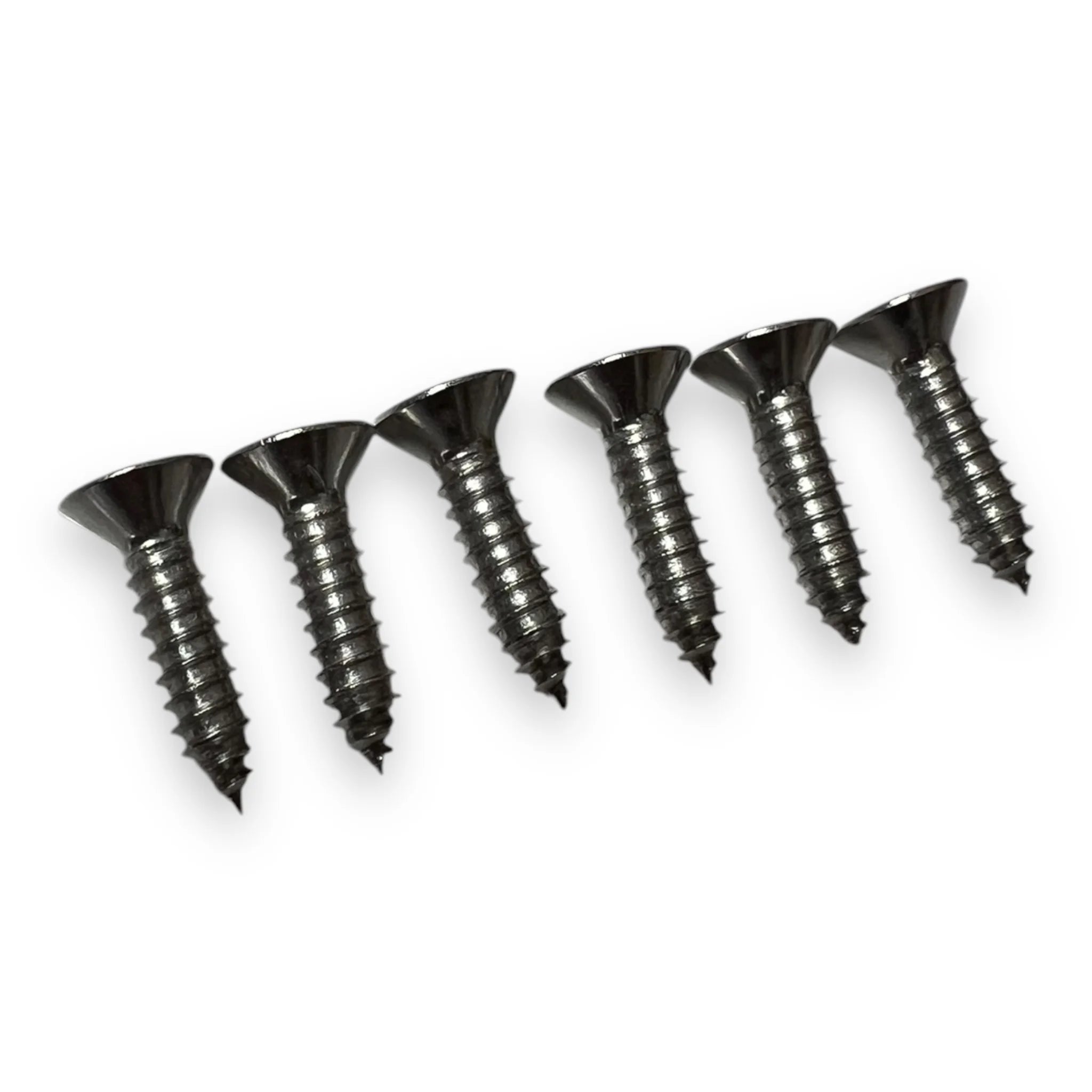 Foil Tec 1 inch stainless steel self tapping foot strap screws replacement set