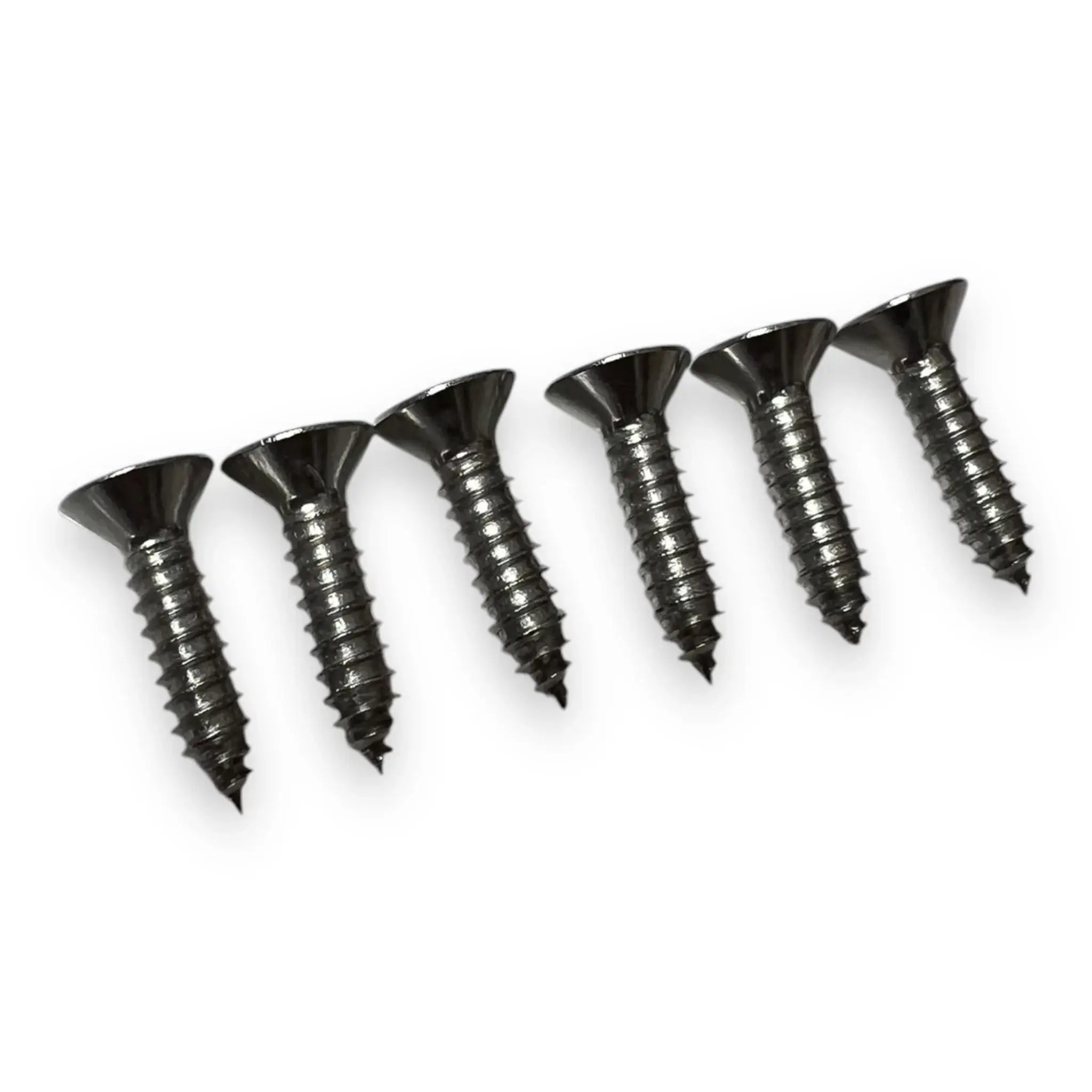 Foil Tec 1 inch stainless steel self tapping foot strap screws replacement set
