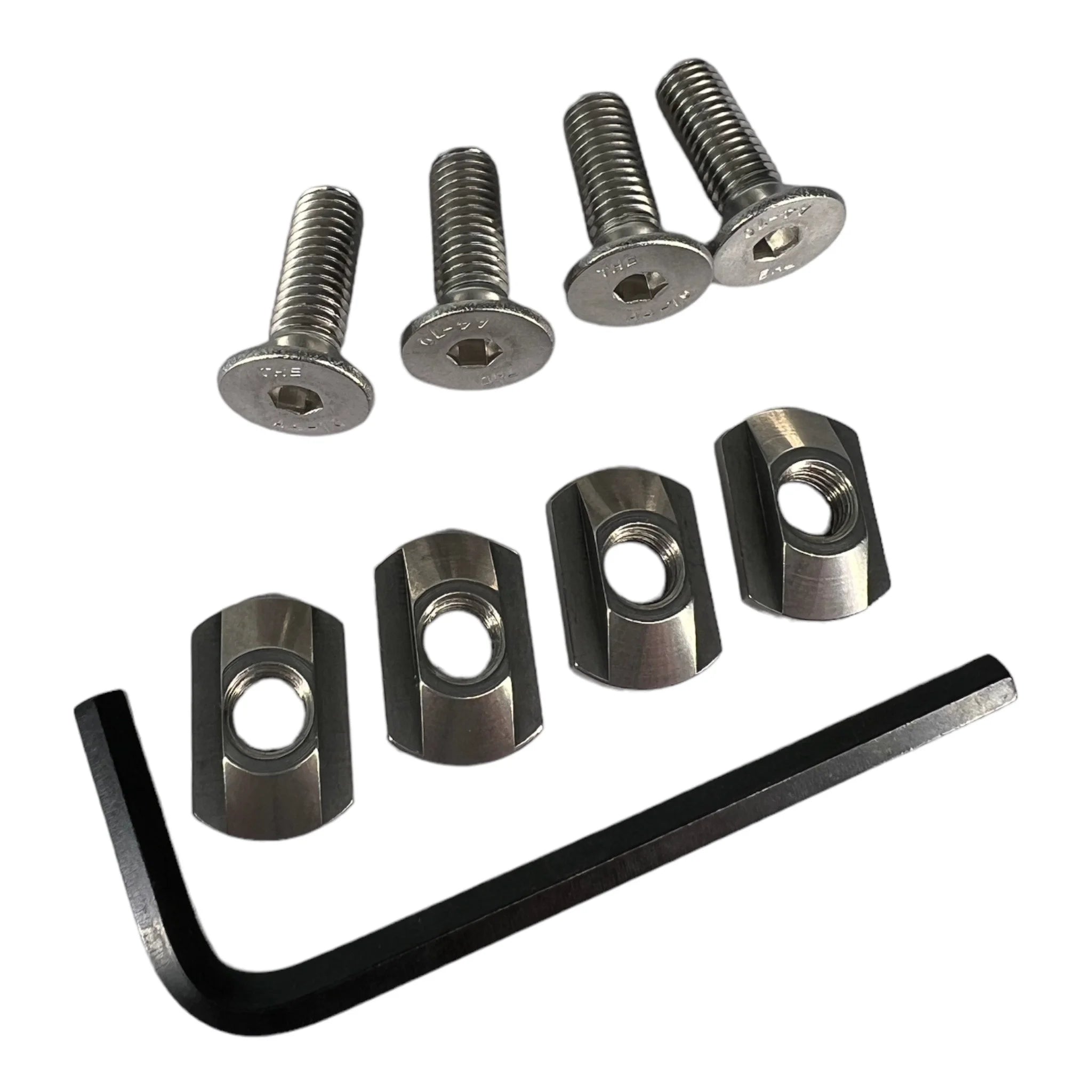 Foil Tec M8 25mm foilboard bolt and slider replacement set with Allen key