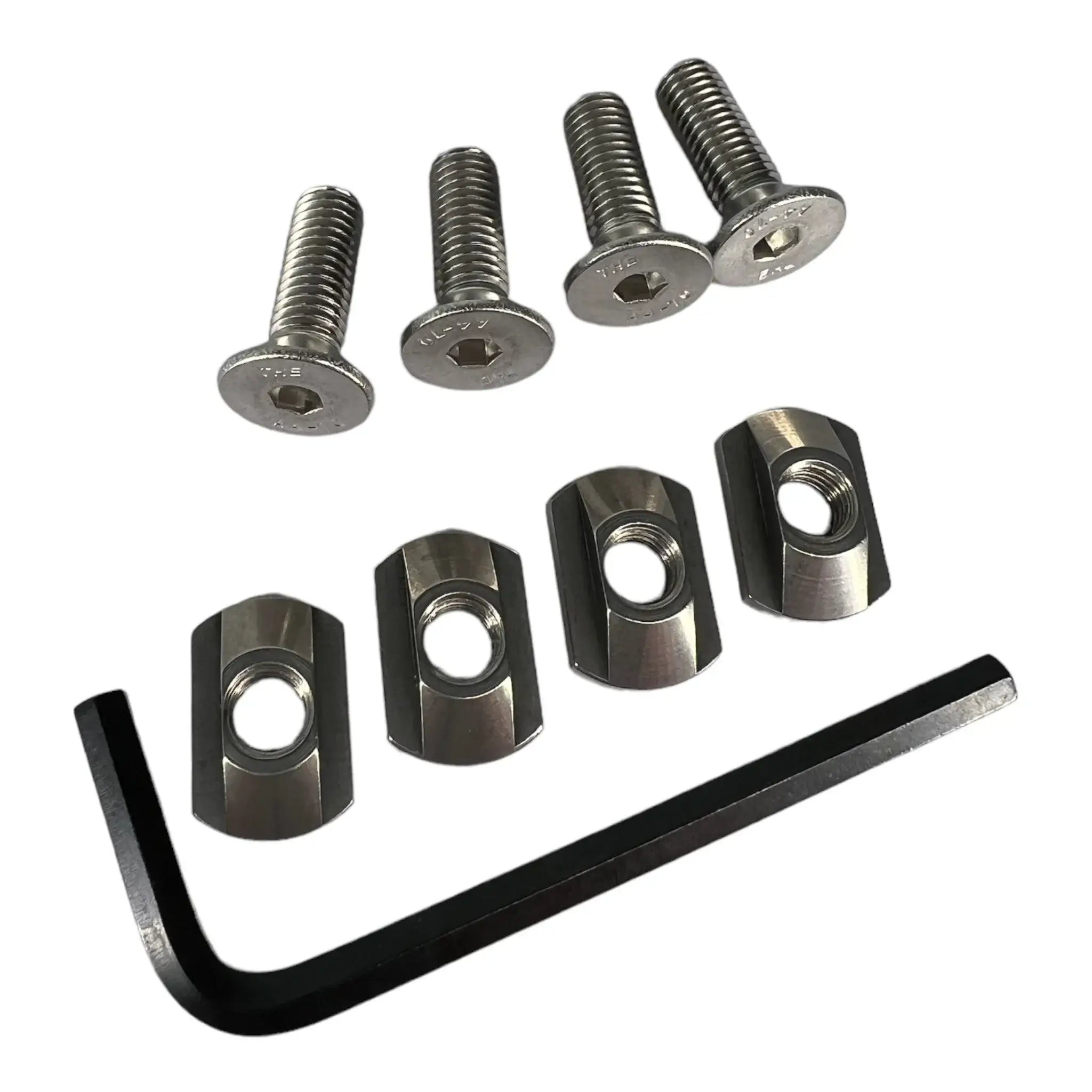Foil Tec M8 25mm foilboard bolt and slider replacement set with Allen key