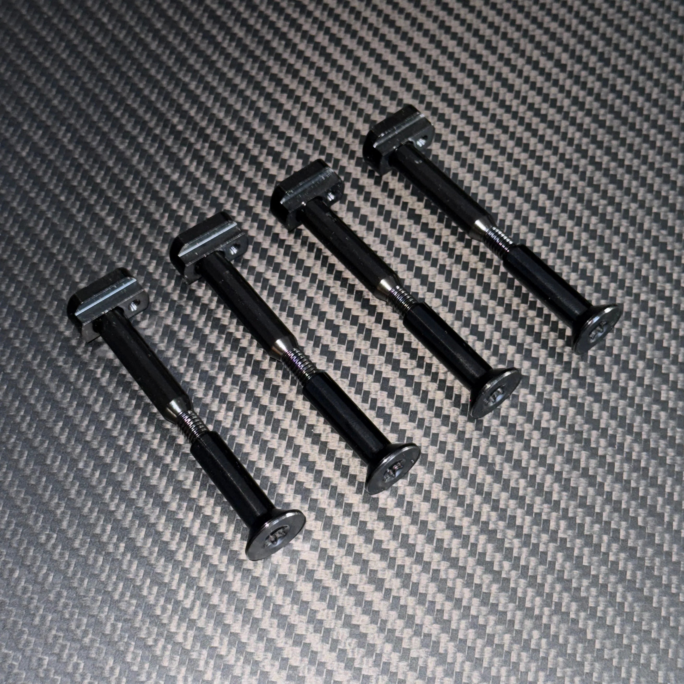 Side view of titanium M8 split bolt for Gen2 hydrofoil system