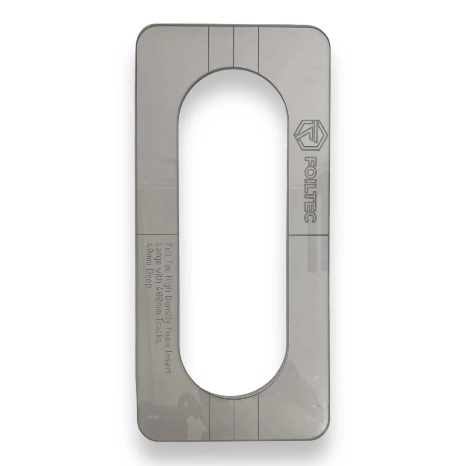 A Foill Tec track insert on a white background