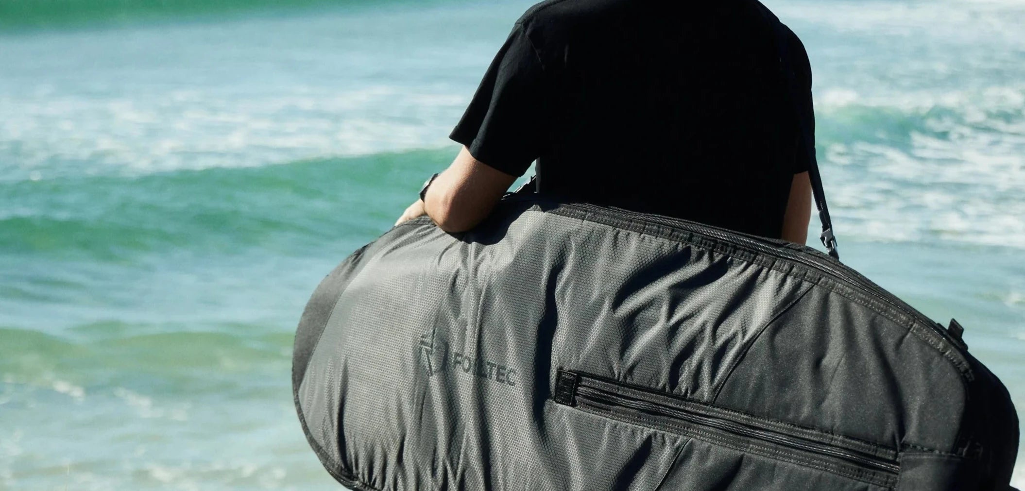 Lifestyle shot of Foil Tec  foilboard bag 