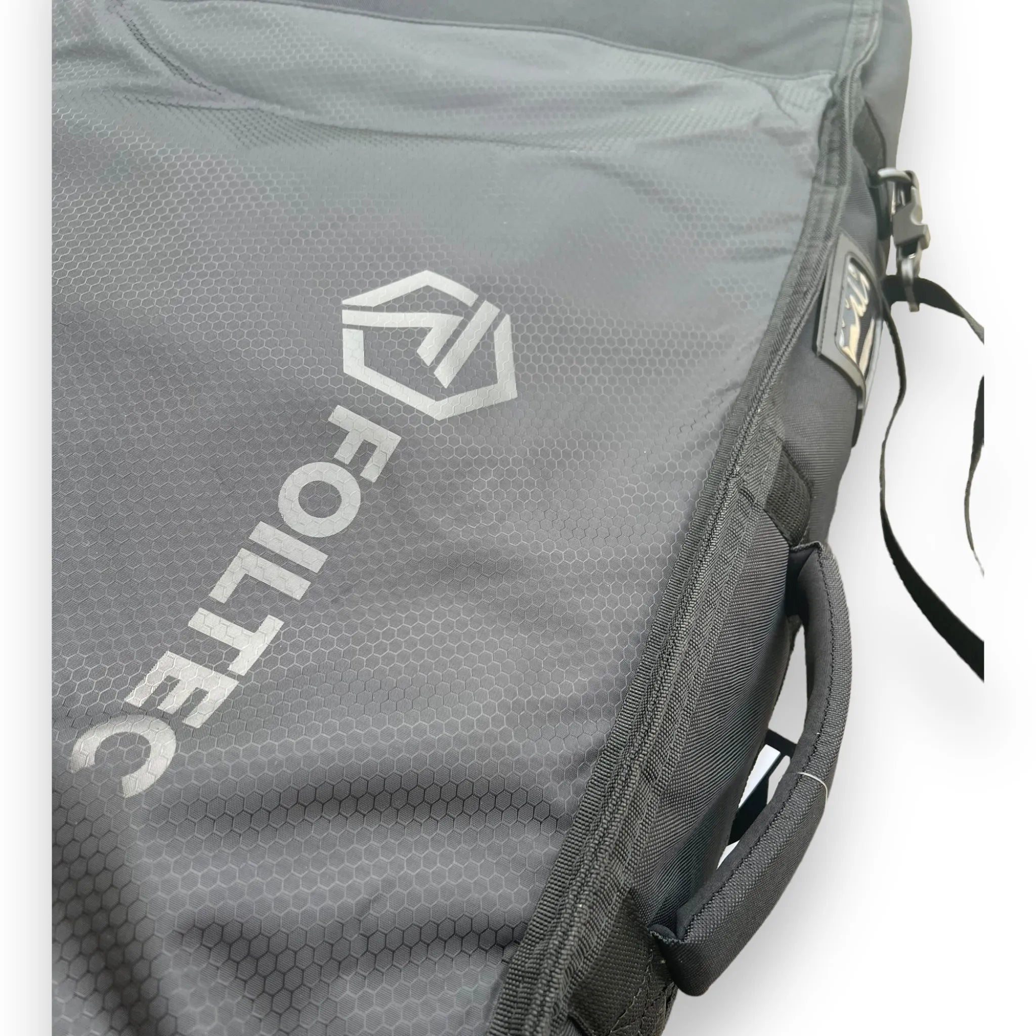 Close-up of padded handle